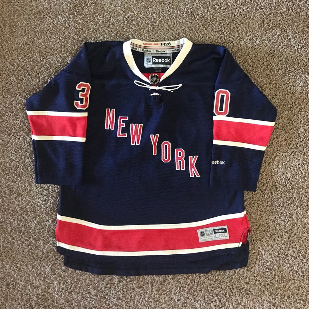 Reebok Lundqvist New York Rangers Jersey